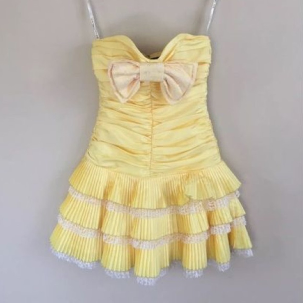 Betsey Johnson Yellow Hot Tamale Dress